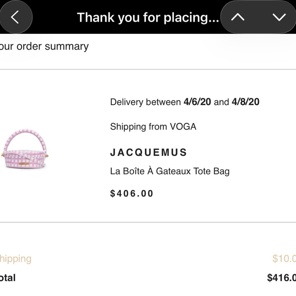 Jacquemus Pink Checkered Round Top-Handle Bag - Picture 8 of 8